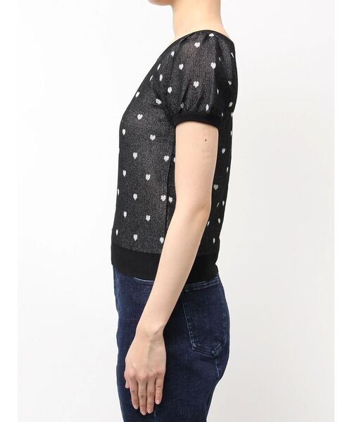 tシャツ ハートジャガードコンパクトニット レディース CALNAMUR tシャツ ハートジャガードコンパクトニット レディース