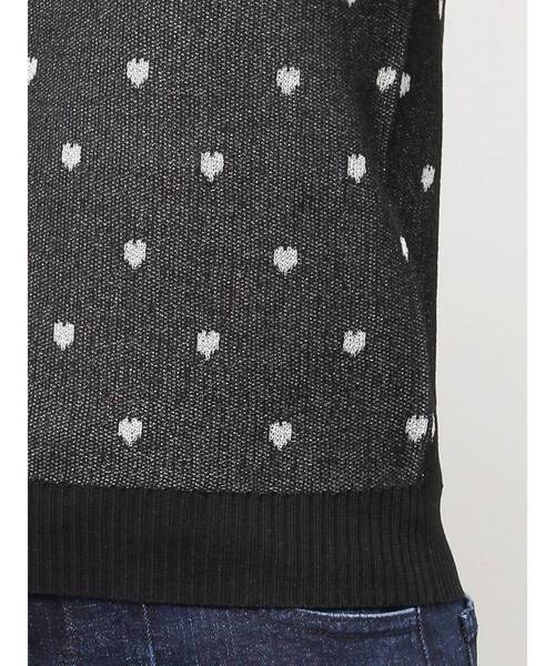 tシャツ ハートジャガードコンパクトニット レディース CALNAMUR tシャツ ハートジャガードコンパクトニット レディース