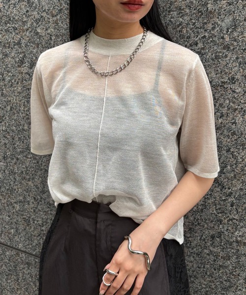 ニット セーター 「＆g'aime」バックデザインニット　Back Design Knit レディース &g'aime ニット セーター 「＆g'aime」バックデザインニット