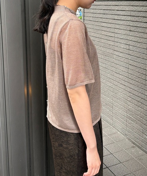 &g'aime ニット セーター 「＆g'aime」バックデザインニット