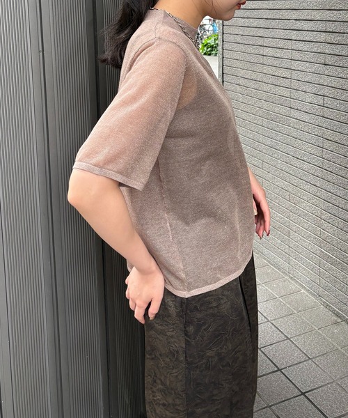 ニット セーター 「＆g'aime」バックデザインニット　Back Design Knit レディース &g'aime ニット セーター 「＆g'aime」バックデザインニット