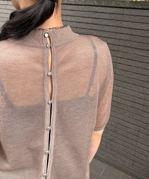 アンジェム / バックデザインニット &g'aime ニット セーター 「＆g'aime」バックデザインニット