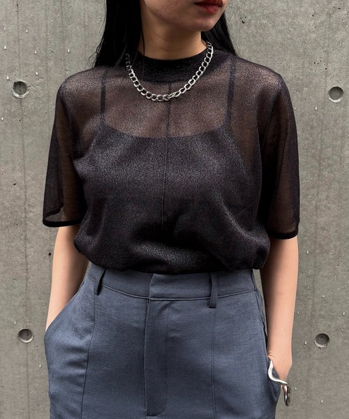 ニット セーター 「＆g'aime」バックデザインニット　Back Design Knit レディース &g'aime ニット セーター 「＆g'aime」バックデザインニット