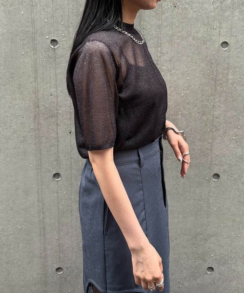 ニット セーター 「＆g'aime」バックデザインニット　Back Design Knit レディース &g'aime ニット セーター 「＆g'aime」バックデザインニット