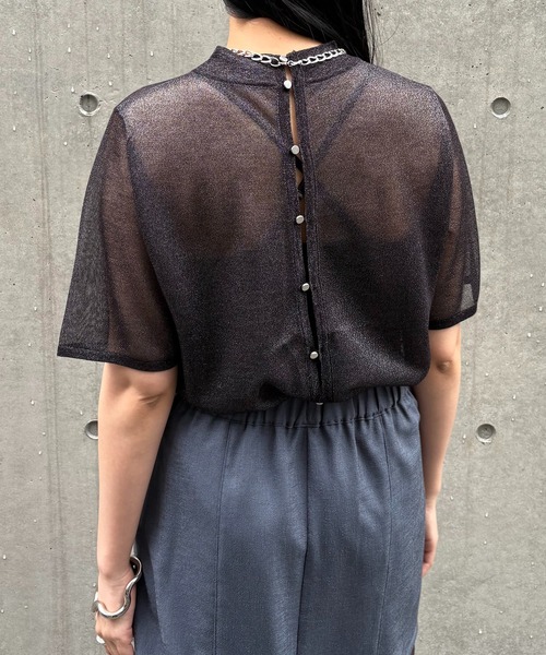 ニット セーター 「＆g'aime」バックデザインニット　Back Design Knit レディース &g'aime ニット セーター 「＆g'aime」バックデザインニット