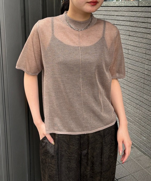 ニット セーター 「＆g'aime」バックデザインニット　Back Design Knit レディース &g'aime ニット セーター 「＆g'aime」バックデザインニット