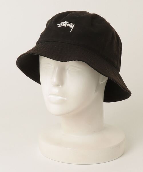 Stussy ハット STUSSY 「STUSSY」 ハット L/XL ブラック メンズ : ZOZOTOWN