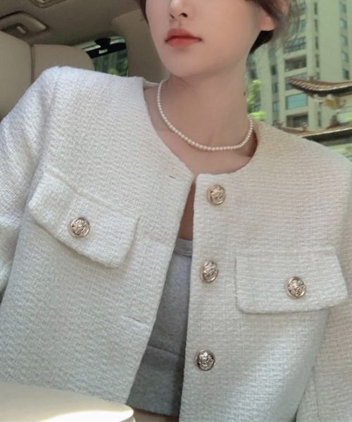 LADY LIKE（レディライク） 「daianning」ツイードジャケット M