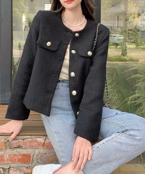 LADY LIKE（レディライク） 「daianning」ツイードジャケット M