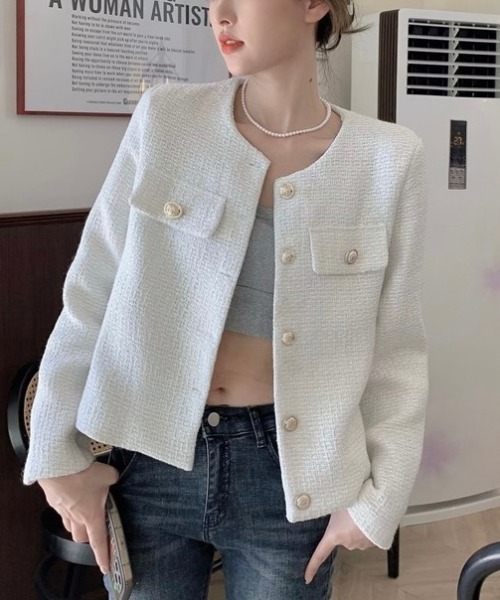 LADY LIKE（レディライク） 「daianning」ツイードジャケット M