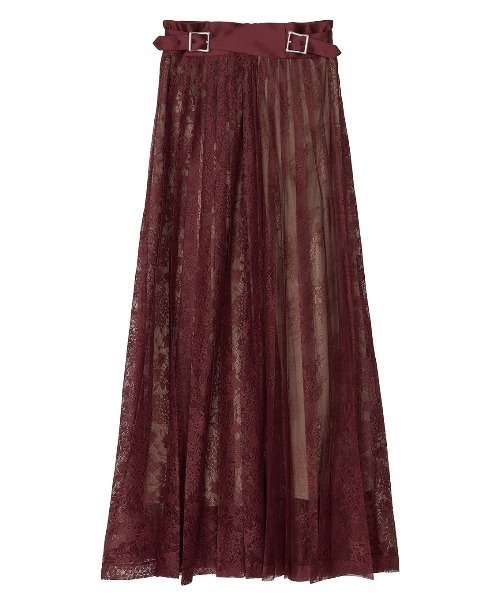 AMERI ロングスカート STRIPE DARWSTRING LONG SKIRT