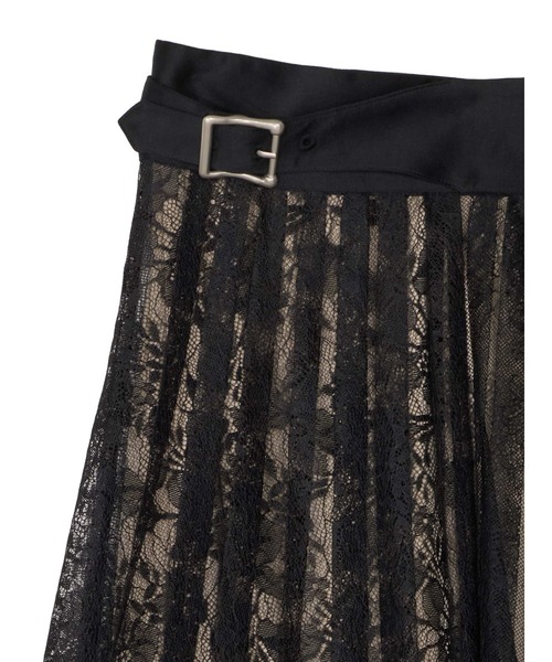 Ameri（アメリ） スカート LAYERED LACE PLEATS SKIRT : ZOZOTOWN