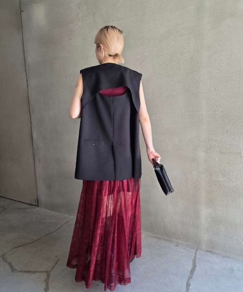 Ameri（アメリ） スカート LAYERED LACE PLEATS SKIRT : ZOZOTOWN
