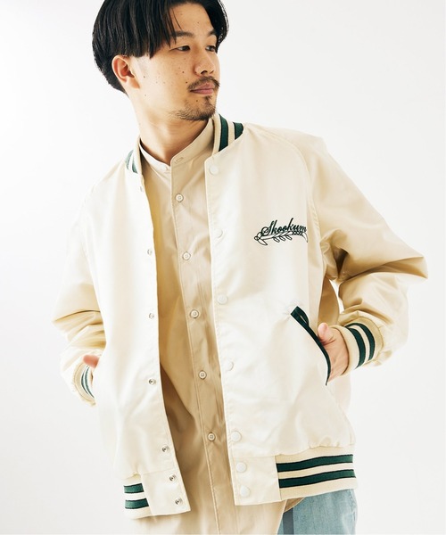 SKOOKUM（スクーカム） スタジャン LARGE アイボリー メンズ