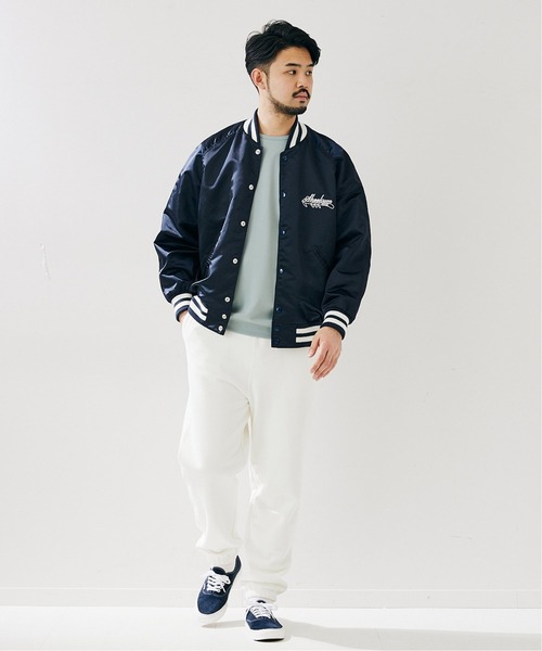 SKOOKUM（スクーカム） スタジャン LARGE アイボリー メンズ