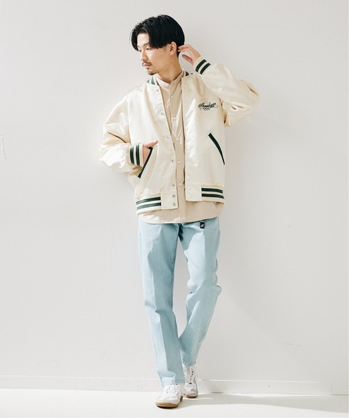 SKOOKUM（スクーカム） スタジャン LARGE アイボリー メンズ