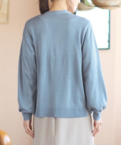 「Honeys」 「CINEMA CLUB」ニットカーディガン LL アイボリー レディース_画像5