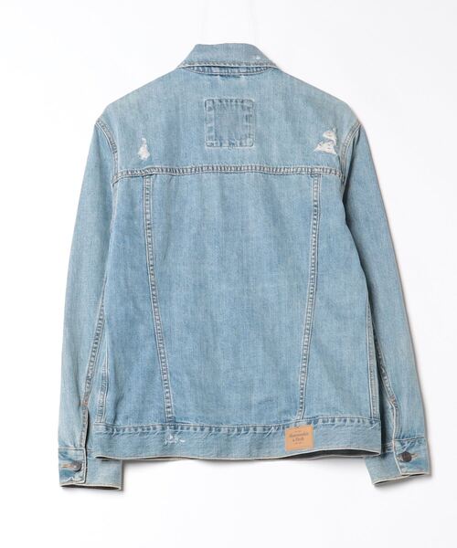 「Abercrombie&Fitch」 デニムジャケット S ブルー レディース