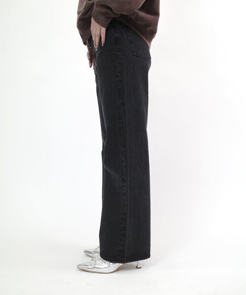 「WHO'S WHO gallery」 デニムパンツ SMALL サックスブルー レディース