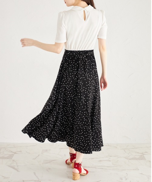 「tocco closet」 ドッキングワンピース M オフホワイト レディース_画像9