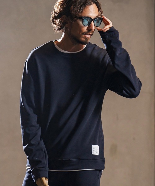 wjk reluxe トレーナー スウェット msw1714-back fleece thumb hole 