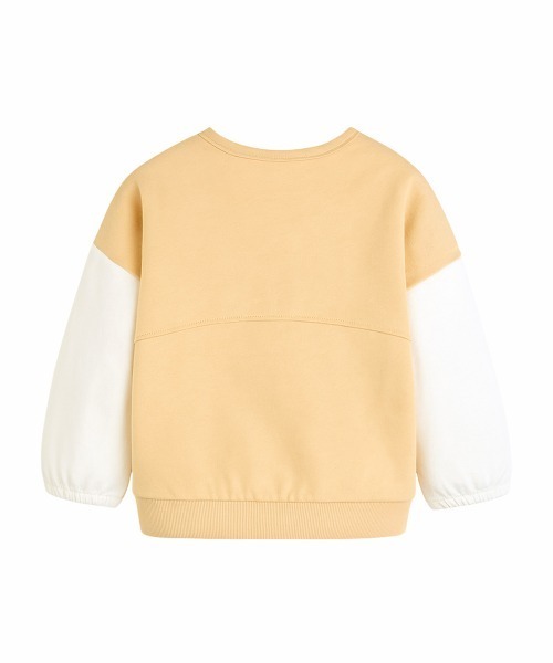tシャツ フォックス刺繍配色長袖トップス キッズ 子供服 男の子 女の子