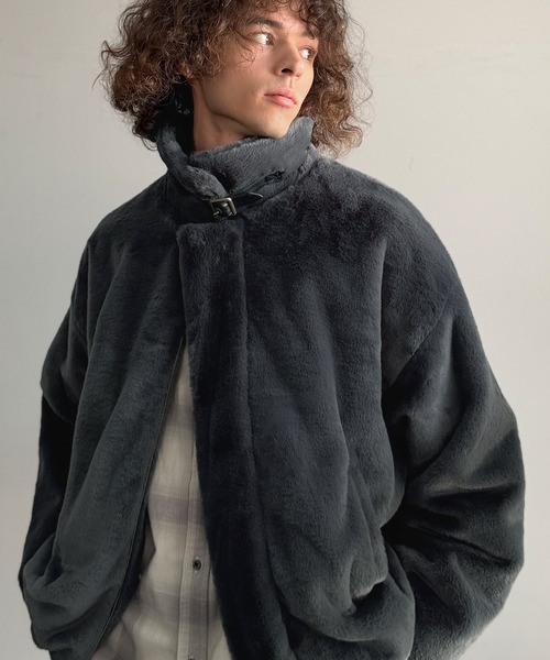 Classical Origin ブルゾン アウター 3wayベルト襟フェイクファー素材