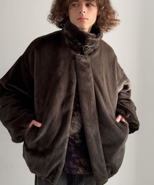 Classical Origin ブルゾン アウター 3wayベルト襟フェイクファー素材