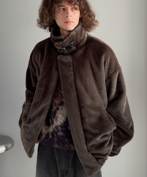 Classical Origin ブルゾン アウター 3wayベルト襟フェイクファー素材