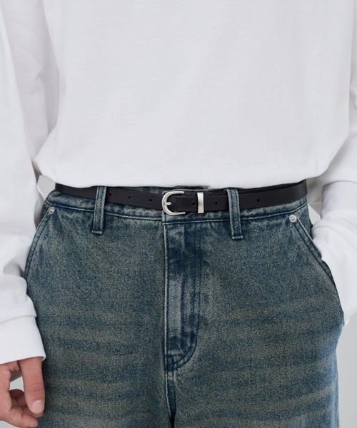 LUENNA ベルト 「LUENNA」Basic Leather Narrow Belt / ベーシック