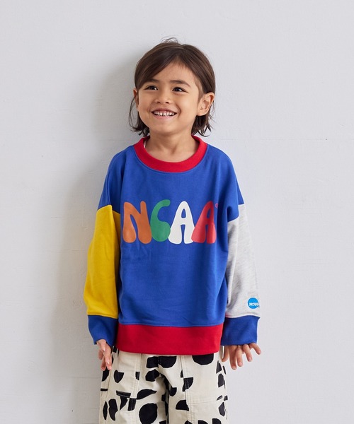 NCAA トレーナー 「NCAA」別注バイカラースウェット/KIDS(80〜120cm