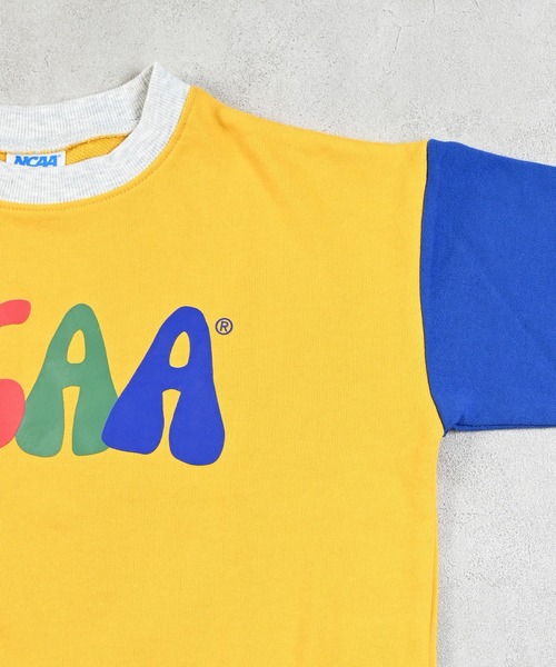 NCAA トレーナー 「NCAA」別注バイカラースウェット/KIDS(80〜120cm