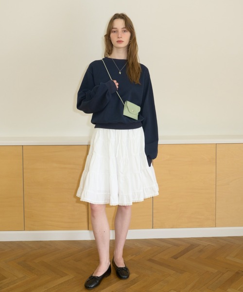GIUNON スカート volume tiered lace skirt / ボリュームティアード