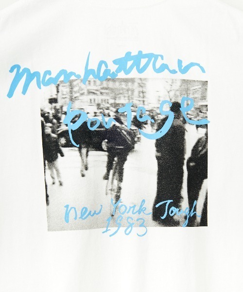 「Manhattan Portage」 半袖Tシャツ X-LARGE ブラック レディース_画像7