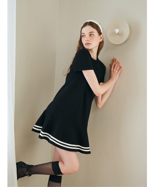 Darich（ダーリッチ） 半袖ワンピース FREE ブラック レディース