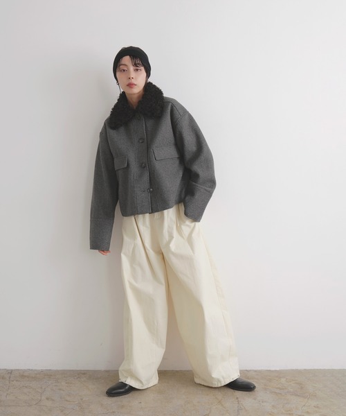 LIAN（リアン） ブルゾン アウター プードルファーカラーショート