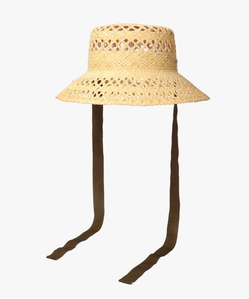 「kaorinomori」 ストローハット M/57.5cm ナチュラル レディース_画像6