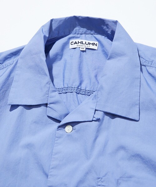 「CAHLUMN」 半袖シャツ X-LARGE サックスブルー メンズの画像