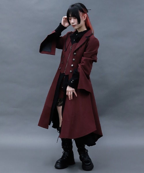 BONEVILLE L 大きいサイズ》《CONTESSA》カシミヤラップコート《PIACENZA》｜INED ロングコート　カシミヤ混 ボネビルC.P.company ジャケット・アウター