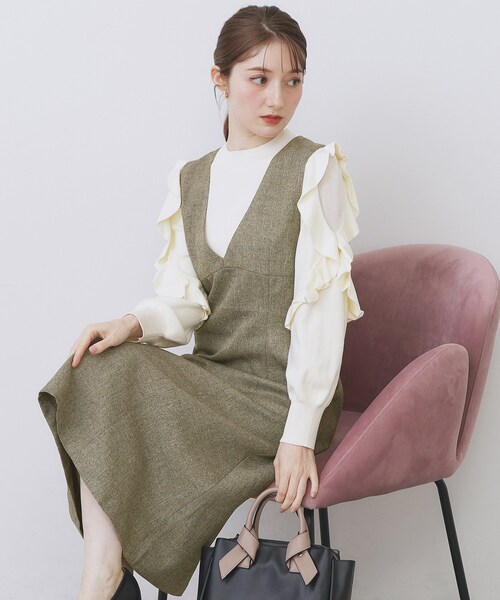 index（インデックス） ワンピース ヴィンテージツイードジャンスカ