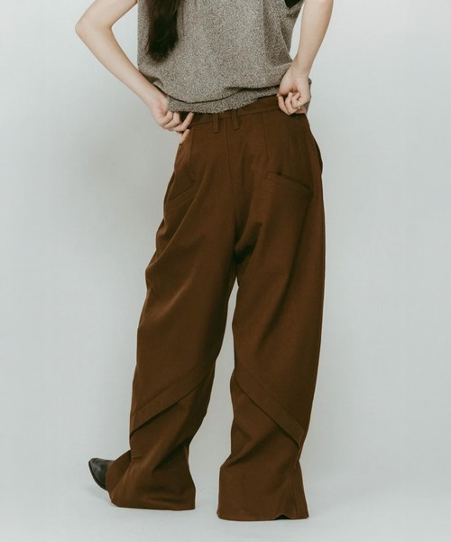 Knuth Marf（クヌースマーフ） スラックス パンツ front slit pants