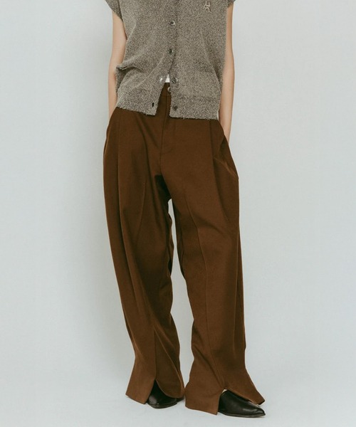 Knuth Marf（クヌースマーフ） ワイドパンツ スラックス パンツ front