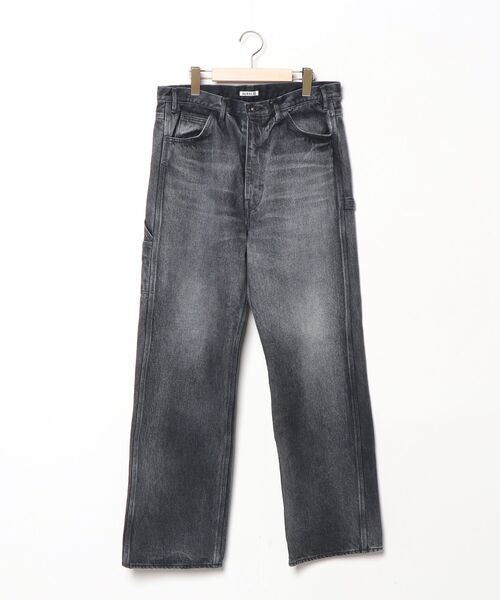 AURALEE ブラックデニム AURALEE / オーラリー | HARD TWIST DENIM WIDE SLACKS (メンズ