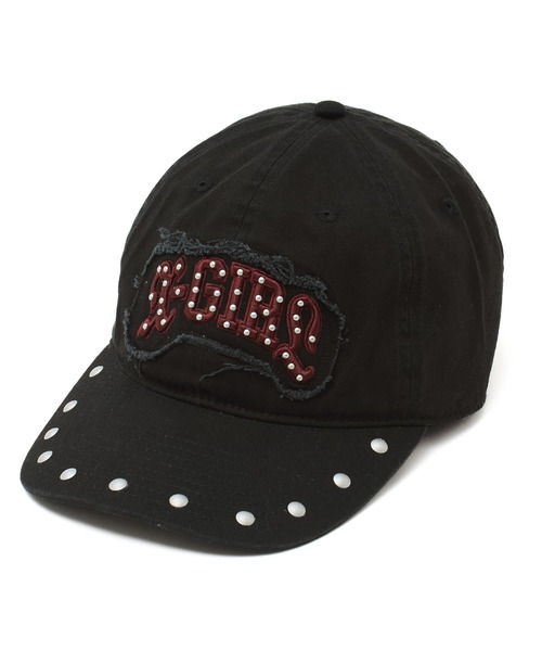 X-girl（エックスガール） キャップ 帽子 STUDDED LOGO PATCH 6PANEL