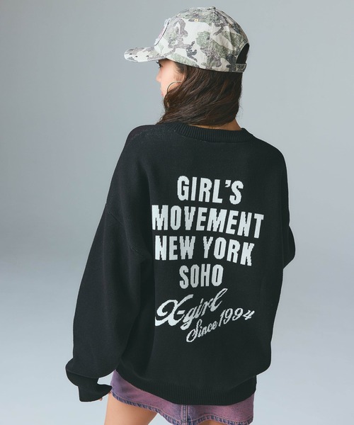 X-girl（エックスガール） キャップ 帽子 STUDDED LOGO PATCH 6PANEL