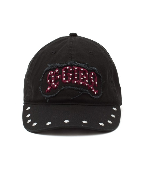 X-girl（エックスガール） キャップ 帽子 STUDDED LOGO PATCH 6PANEL