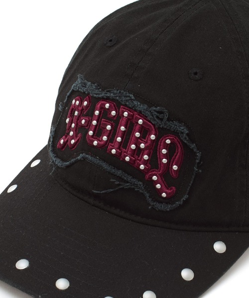 X-girl(エックスガール) キャップ 帽子 STUDDED LOGO PATCH 6PANEL X-girl(エックスガール) キャップ 帽子 STUDDED LOGO PATCH 6PANEL