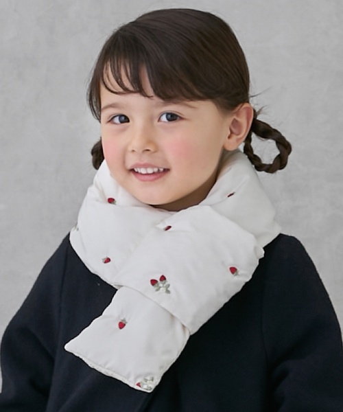 petit main マフラー アソート刺しゅう中綿マフラー キッズ 子供