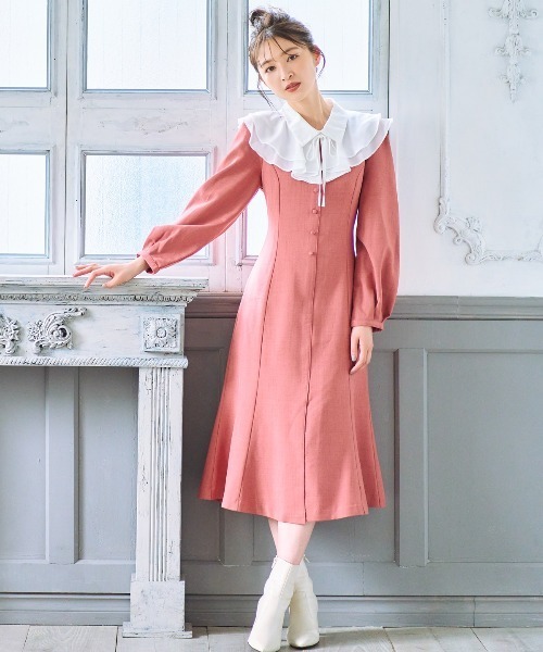 WILLSELECTION（ウィルセレクション） 長袖ワンピース MEDIUM ピンク