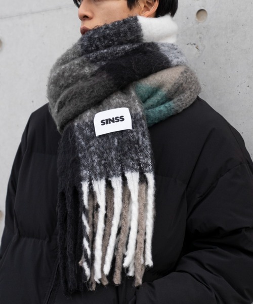 SINSS マフラー FREE グリーン メンズ : ZOZOTOWN Yahoo!店 - 通販